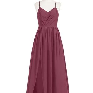 Azazie Cora Dress - Mulberry color